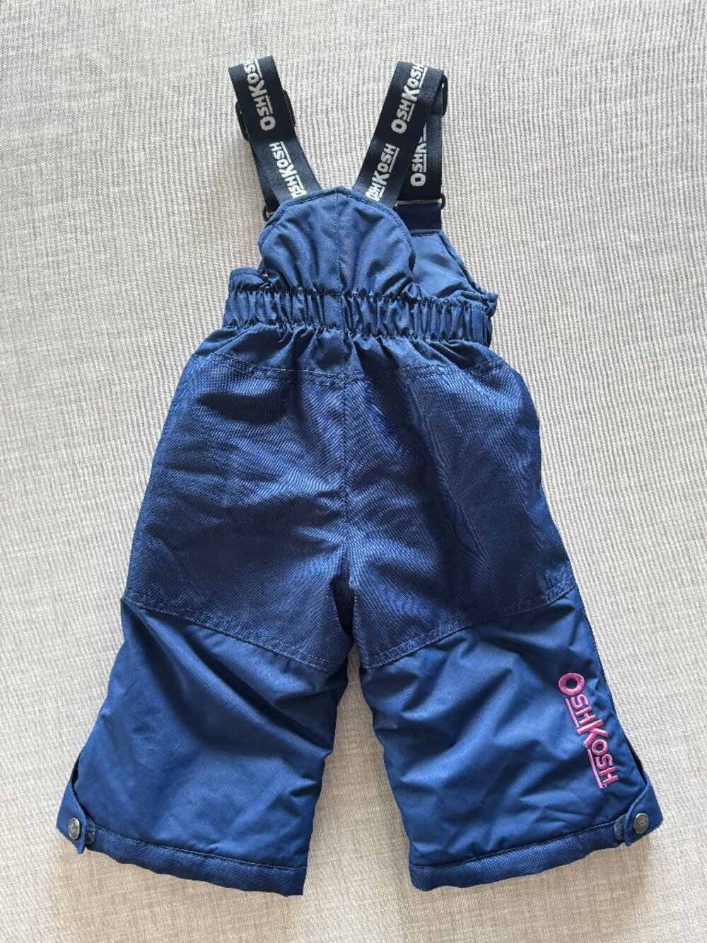 OshKosh Snow Pants Baby Infant 12M Bib Style Blue Insulated Winter OGIS365A